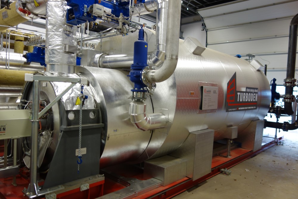 An organic rankine cycle CHP system. Image courtesy of NFU energy.